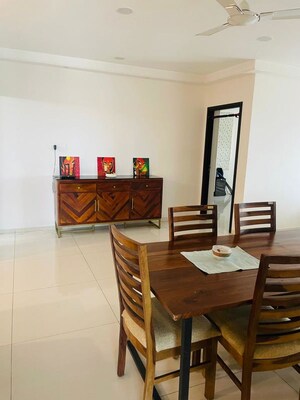 Staircase in 3 BHK Apartment at Rajapushpa Regalia, Kokapet – for Rent