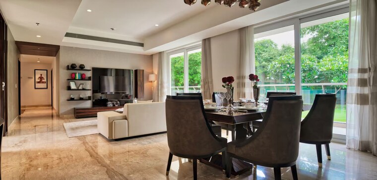 Dining area, mahindra-luminare 4 Bedroom 3625 Sq.Ft. Apartment In Sector 59 Gurgaon 10334017