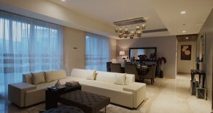Living Room in 4 BHK Apartment at Mahindra Luminare, Sector 59 – for Sale