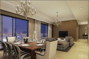 Dining area in 4 BHK Apartment at Mahindra Luminare, Sector 59 – for Sale