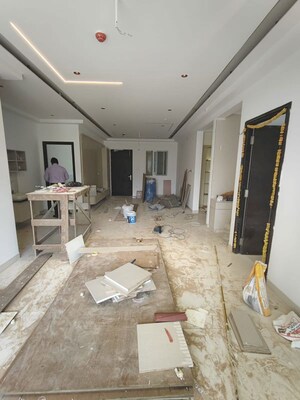 Living Room in 3 BHK Apartment at Aparna Zenon, Puppalaguda – for Rent