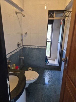Bathroom in 3 BHK Apartment at Bandra West – for Rent