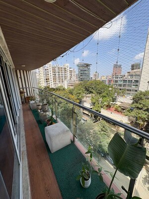 Balcony in 4 BHK Apartment at Bhagat CHS, Bandra West – for Rent