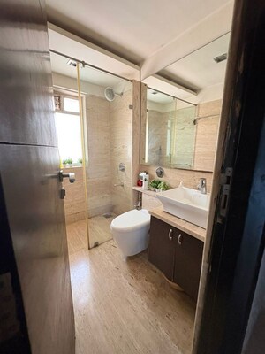 Bathroom in 4 BHK Apartment at Bhagat CHS, Bandra West – for Rent