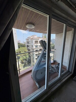 Balcony in 4 BHK Apartment at Bhagat CHS, Bandra West – for Rent