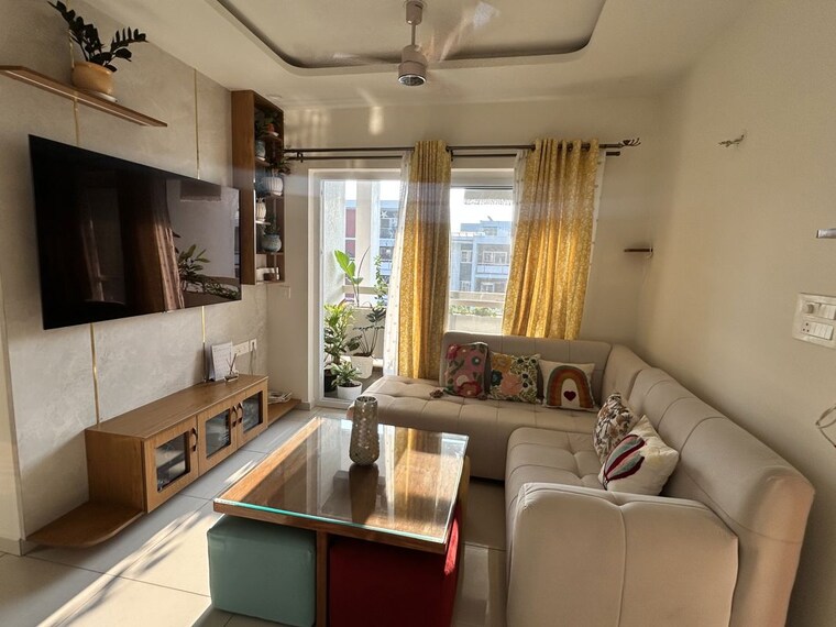 Living Room, bricks-and-milestones-wonderwall 2 Bedroom 1146 Sq.Ft. Apartment In Sompura Bangalore 10090371