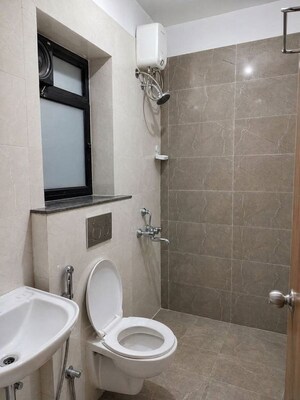 Bathroom in 1 BHK Apartment at Duville Riverdale Suites, Kharadi – for Rent