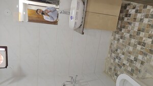 Bathroom in 1 BHK Builder Floor at Chattarpur – for Rent