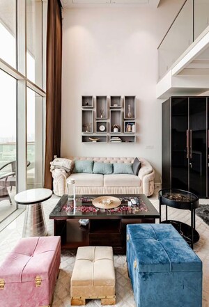 Living Room in Studio Apartment at M3M Sky Lofts, Sector 71 – for Rent