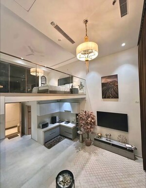 Kitchen in Studio Apartment at M3M Sky Lofts, Sector 71 – for Rent