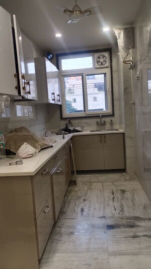 Kitchen in 3 BHK Builder Floor at New Rajinder Nagar – for Rent