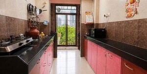 Kitchen in 1 BHK Apartment at Shree Hari Enclave Apartment, Mulund West – for Sale