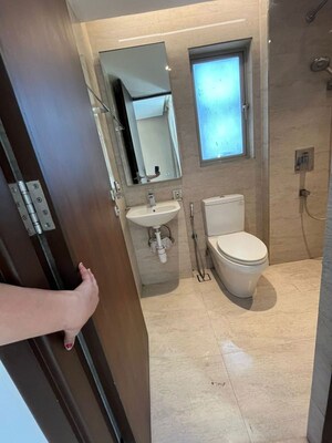 Bathroom in 2 BHK Apartment at One Hiranandani Park Cloverdale, Ghodbunder Road – for Rent