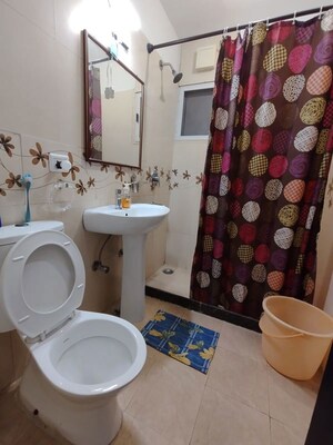 Bathroom in 3.5 BHK Apartment at Prateek Wisteria, Sector 77 – for Rent