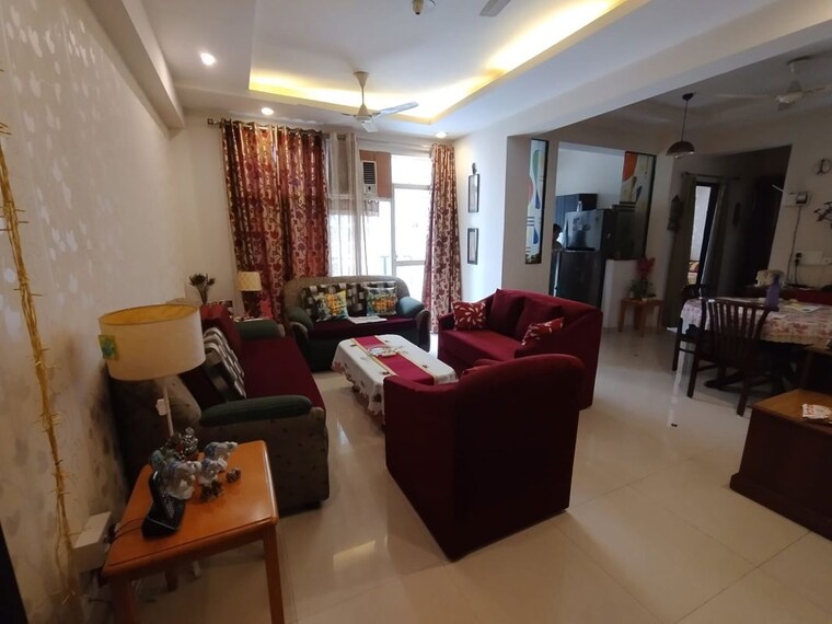 Living Room, prateek-wisteria 3.5 Bedroom 1735 Sq.Ft. Apartment In Sector 77 Noida 10334847