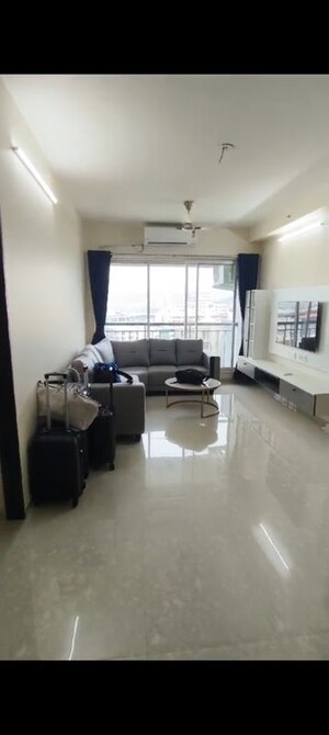 Living Room in 2 BHK Apartment at L&T Seawoods Residences Phase 2, Seawoods – for Rent