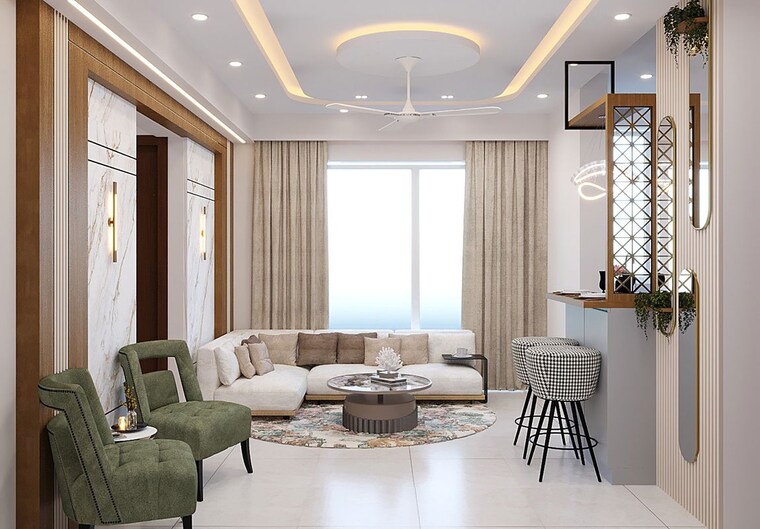 Living Room, tata-eureka-park-phase-2 2 Bedroom 1100 Sq.Ft. Apartment In Sector 150 Noida 10334879