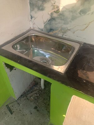 Kitchen in 1 RK Builder Floor at Dashrath Puri – for Rent