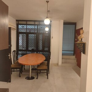 Dining area in 4 BHK Builder Floor at Saket – for Rent