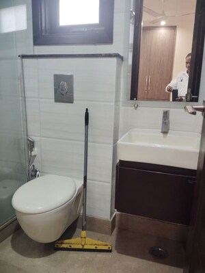 Bathroom in 3.5 BHK Builder Floor at Chittaranjan Park – for Sale