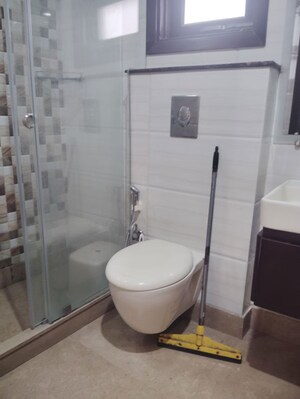 Bathroom in 3.5 BHK Builder Floor at Chittaranjan Park – for Sale