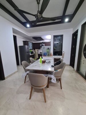 Dining area in 3 BHK Builder Floor at Saket – for Rent