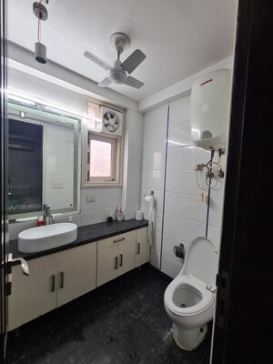 Bathroom in 3 BHK Builder Floor at Saket – for Rent
