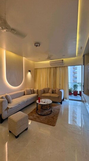 Living Room in 3 BHK Apartment at Shalimar Belvedere Court, Gomti Nagar – for Rent