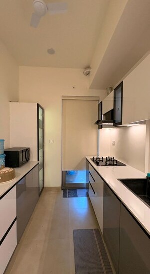 Kitchen in 3 BHK Apartment at Shalimar Belvedere Court, Gomti Nagar – for Rent