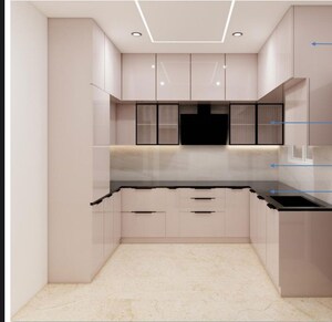 Kitchen in 3 BHK Apartment at Aparna Zenon, Puppalaguda – for Rent