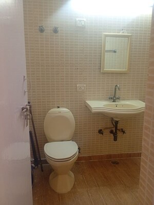 Bathroom in 3 BHK Apartment at Dwarka – for Rent