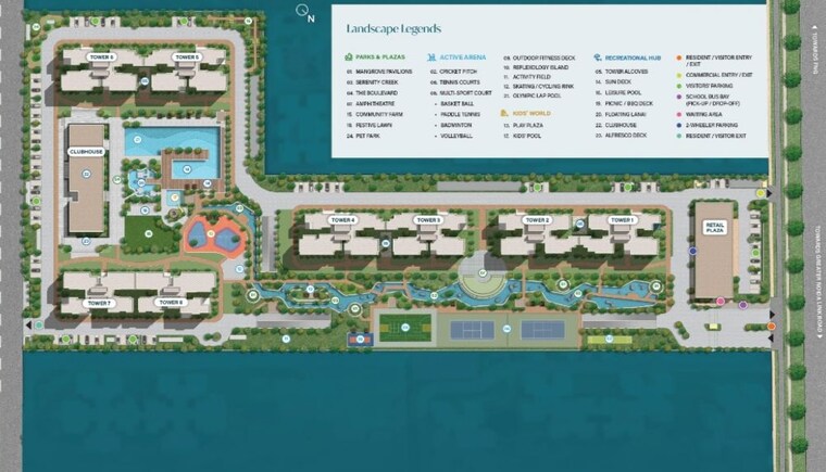 Master Plan, sobha-rivana 3 Bedroom 1983 Sq.Ft. Apartment In Sector 1 Greater Noida Greater Noida 10334610