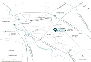 3 BHK Apartment – Map Location View at Sobha Rivana, Sector 1 Greater Noida - for Sale