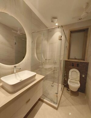 Bathroom in 3 BHK Builder Floor at Greater Kailash Part 3 – for Rent