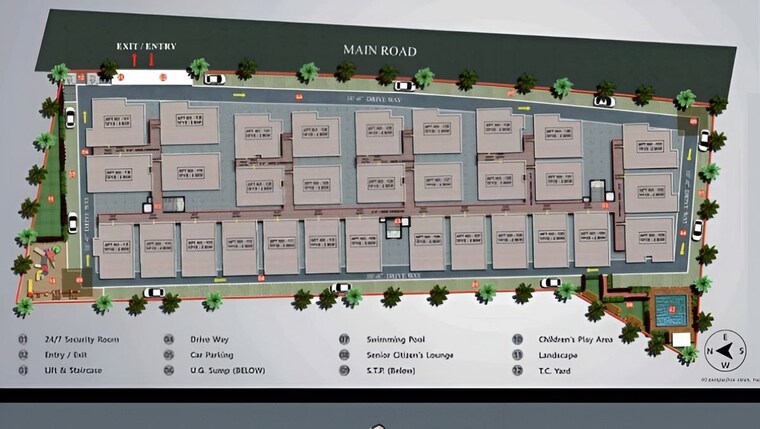 Master Plan, kbr-prime 2 Bedroom 1013 Sq.Ft. Apartment In Hoskote Bangalore 10335246