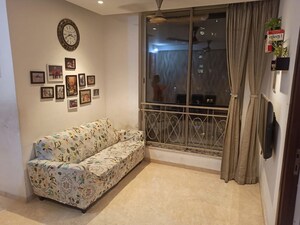 Living Room in 2 BHK Apartment at One Hiranandani Park, Ghodbunder Road – for Rent