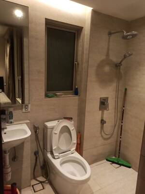 Bathroom in 2 BHK Apartment at One Hiranandani Park, Ghodbunder Road – for Rent