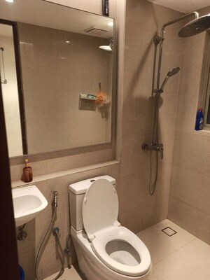 Bathroom in 2 BHK Apartment at One Hiranandani Park, Ghodbunder Road – for Rent