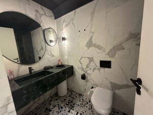 Bathroom in 3 BHK Apartment at Indiabulls Sky Forest, Lower Parel – for Rent