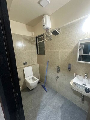 Bathroom in 1 BHK Apartment at Oxford Navrang Navkar, Goregaon West – for Rent