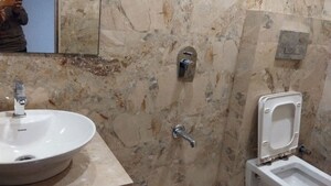 Bathroom in 5 BHK Penthouse at Galaxy Aura, Nerul Sector 6 – for Rent