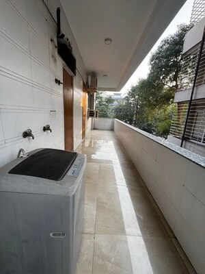 Balcony in 2 BHK Builder Floor at Realtech The Luxurium, Sushant Lok I – for Rent