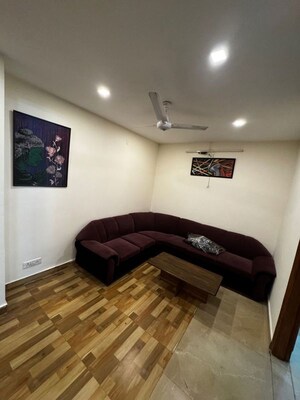 Living Room in 2 BHK Builder Floor at Realtech The Luxurium, Sushant Lok I – for Rent