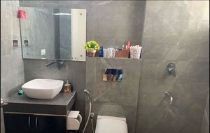 Bathroom in 2 BHK Apartment at La Prisma, Dhakoli – for Rent