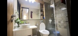 Bathroom in 3 BHK Apartment at Adani Group Western Heights, Andheri West – for Rent