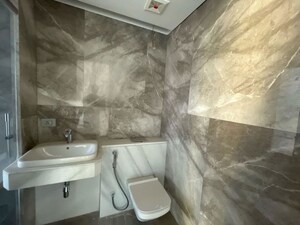 Bathroom in 4 BHK Apartment at Rustomjee Crown, Prabhadevi – for Rent