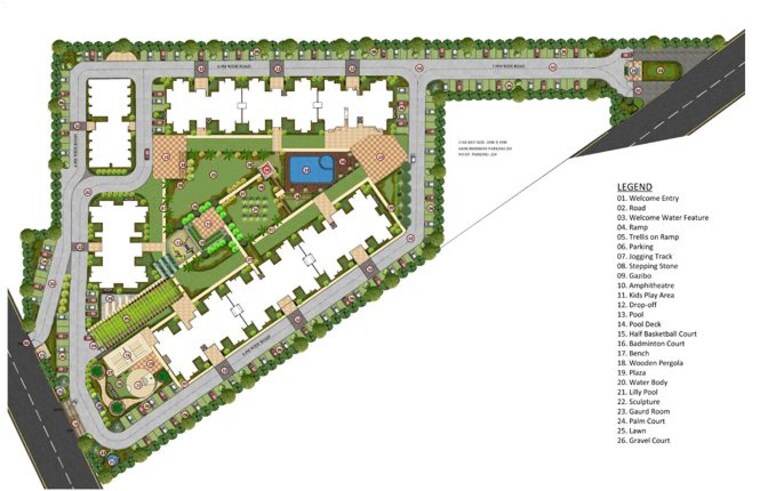 Master Plan, mapsko-paradise 3 Bedroom 1340 Sq.Ft. Apartment In Sector 83 Gurgaon 10335636