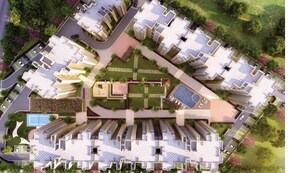 3 BHK Apartment – Exterior View View at Mapsko Paradise, Sector 83 - for Rent