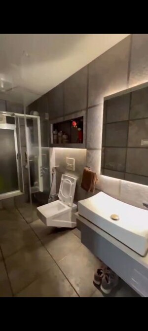 Bathroom in 2 BHK Apartment at Ajod One, Vile Parle West – for Rent