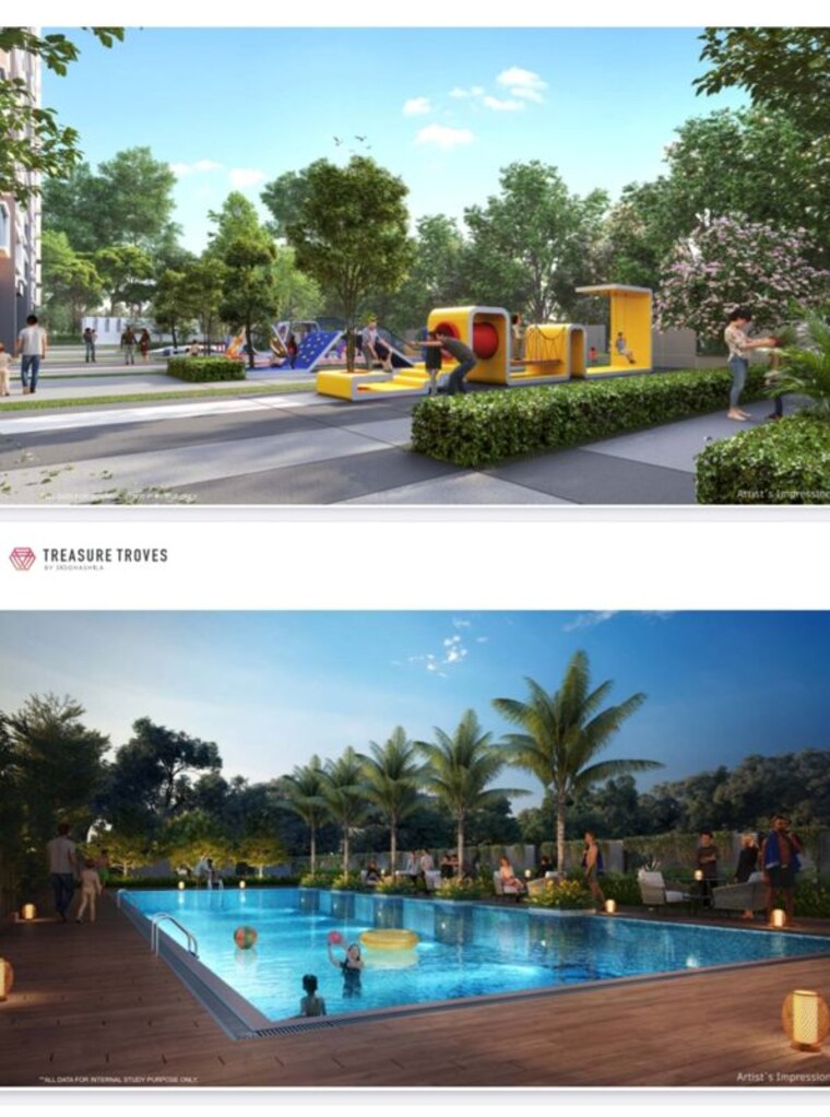 Swimming Pool, siddhashila-treasure-troves 2 Bedroom 809 Sq.Ft. Apartment In Wakad Pune 10335949